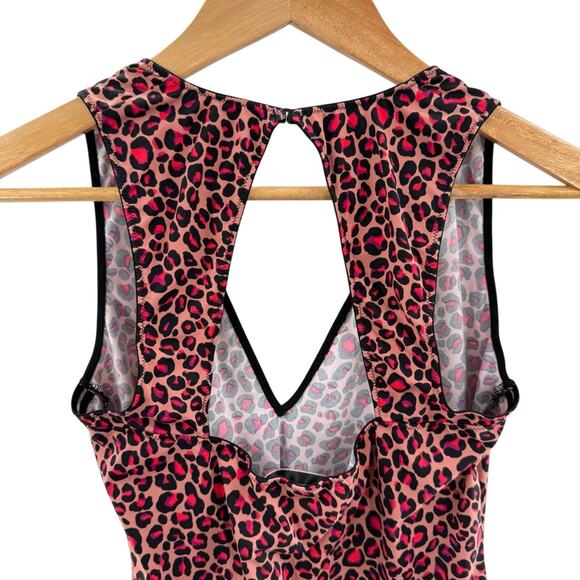 Victoria’s Secret Very Sexy Animal Print Open Back Plunge Teddy Bodysuit Size M - Picture 5 of 8